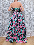 Vintage 1980s Laura Ashley Floral Bo Peep Maxi Dress