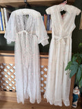Rare Vintage 1950s/1960s Raywarp English Rose Baby Doll Maxi Set