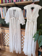 Rare Vintage 1950s/1960s Raywarp English Rose Baby Doll Maxi Set