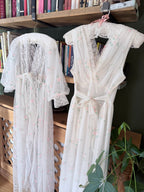 Rare Vintage 1950s/1960s Raywarp English Rose Baby Doll Maxi Set