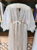 Rare Vintage 1950s/1960s Raywarp English Rose Baby Doll Maxi Set