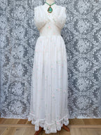 Rare Vintage 1950s/1960s Raywarp English Rose Baby Doll Maxi Set