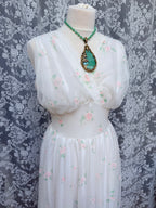 Rare Vintage 1950s/1960s Raywarp English Rose Baby Doll Maxi Set