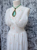 Rare Vintage 1950s/1960s Raywarp English Rose Baby Doll Maxi Set
