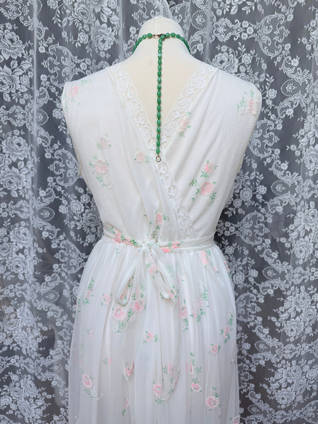 Rare Vintage 1950s/1960s Raywarp English Rose Baby Doll Maxi Set