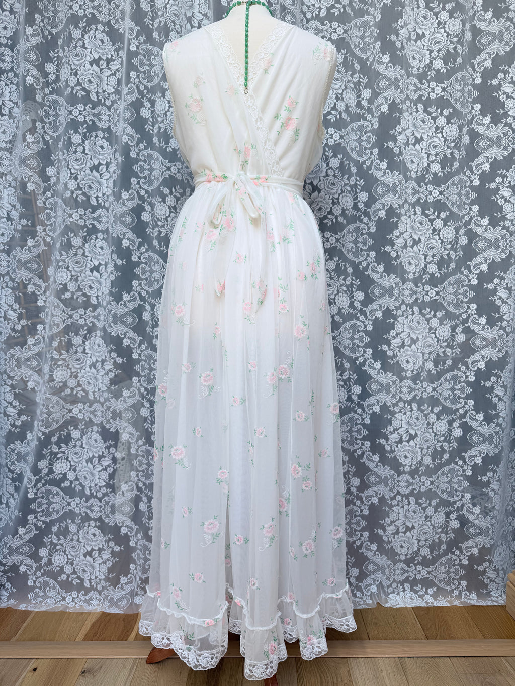 Rare Vintage 1950s/1960s Raywarp English Rose Baby Doll Maxi Set