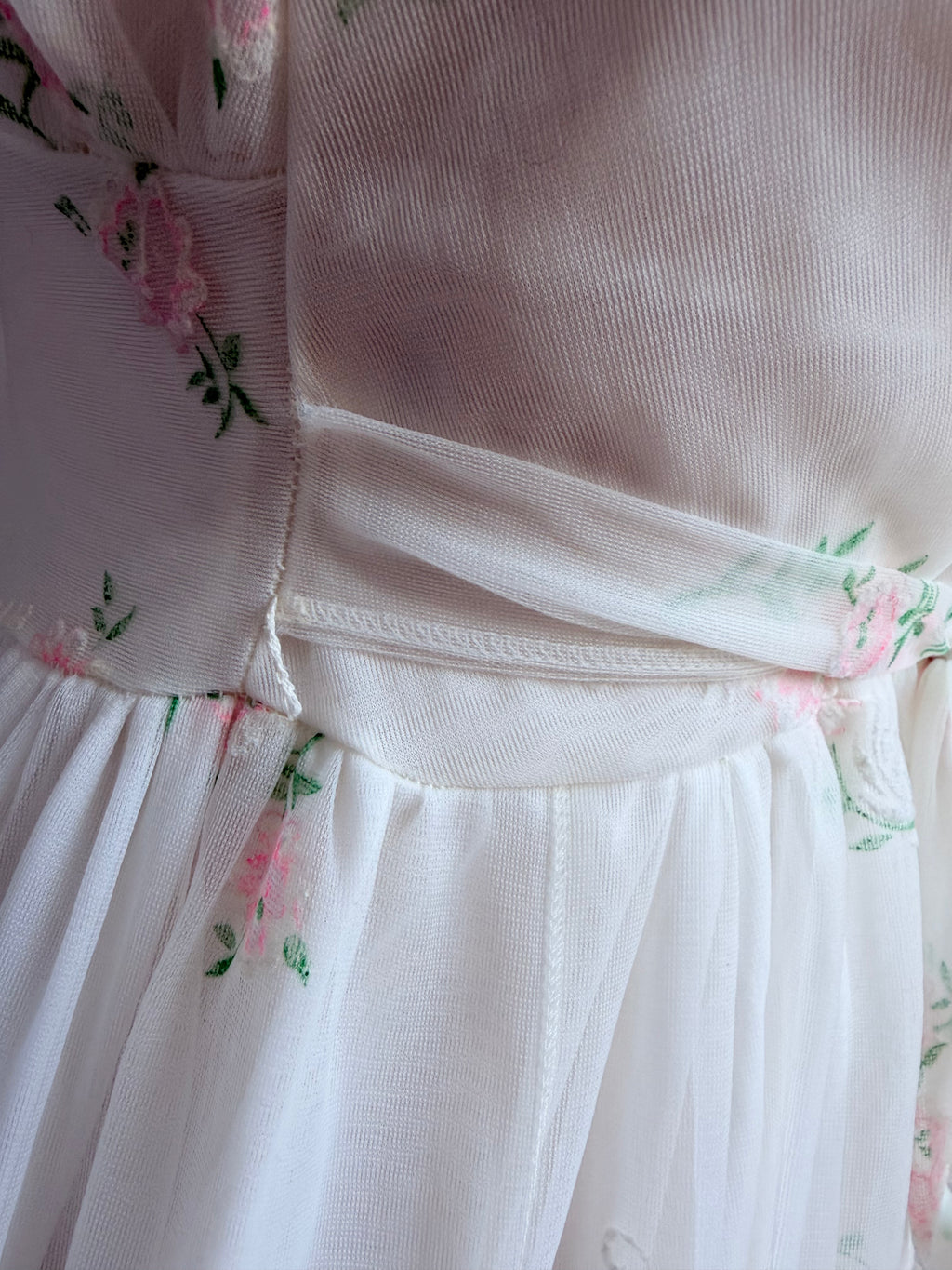 Rare Vintage 1950s/1960s Raywarp English Rose Baby Doll Maxi Set