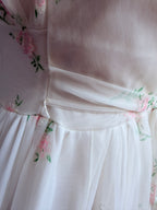 Rare Vintage 1950s/1960s Raywarp English Rose Baby Doll Maxi Set