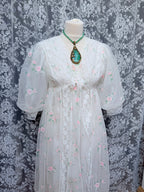 Rare Vintage 1950s/1960s Raywarp English Rose Baby Doll Maxi Set