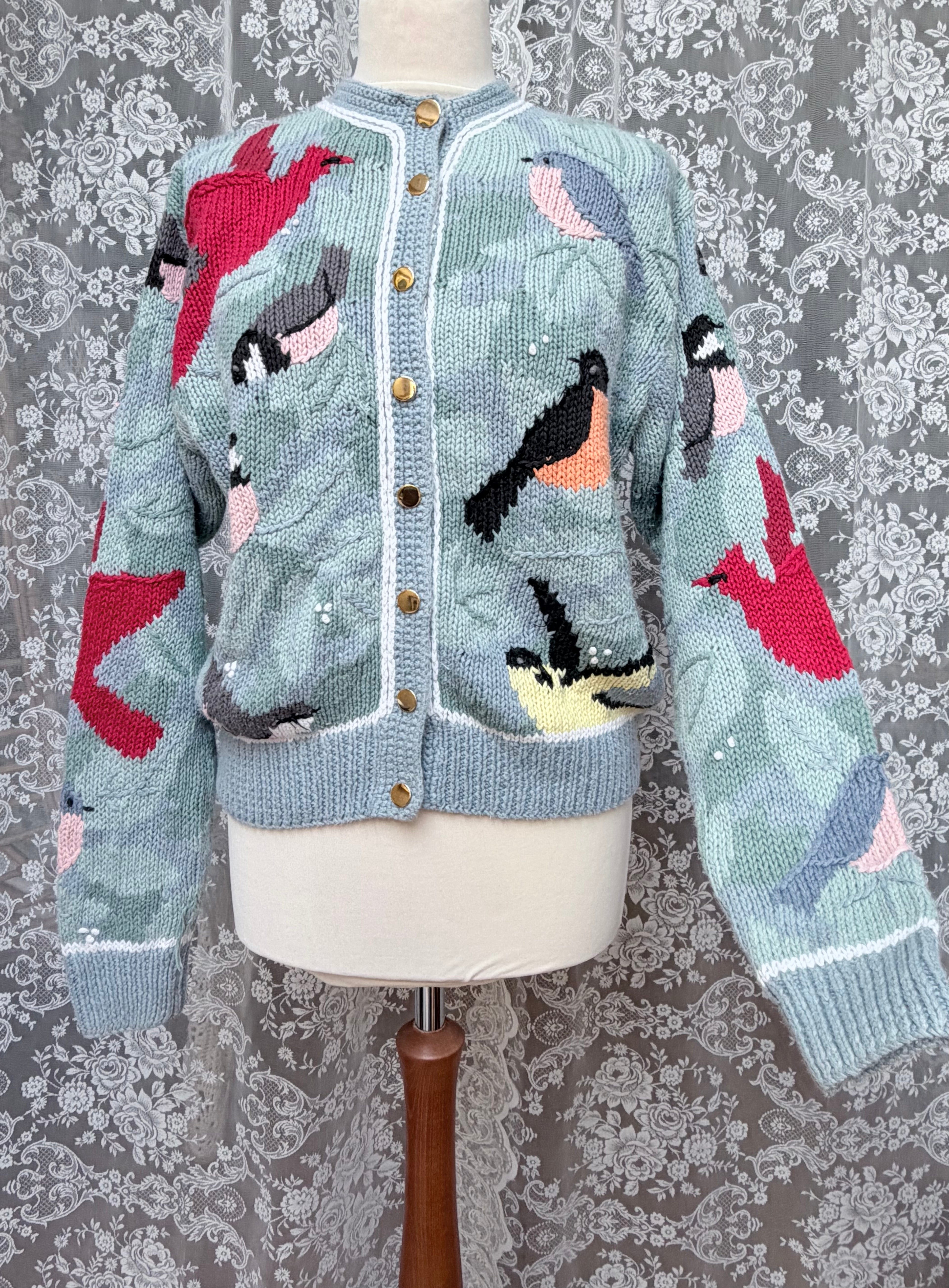 Vintage Orvis Songbird Cotton Cardigan