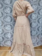 Vintage 1970s Laura Ashley Boho Peasant Prairie Dress