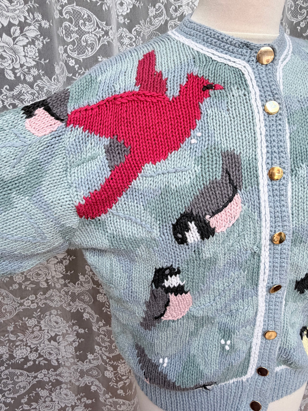 Vintage Orvis Songbird Cotton Cardigan