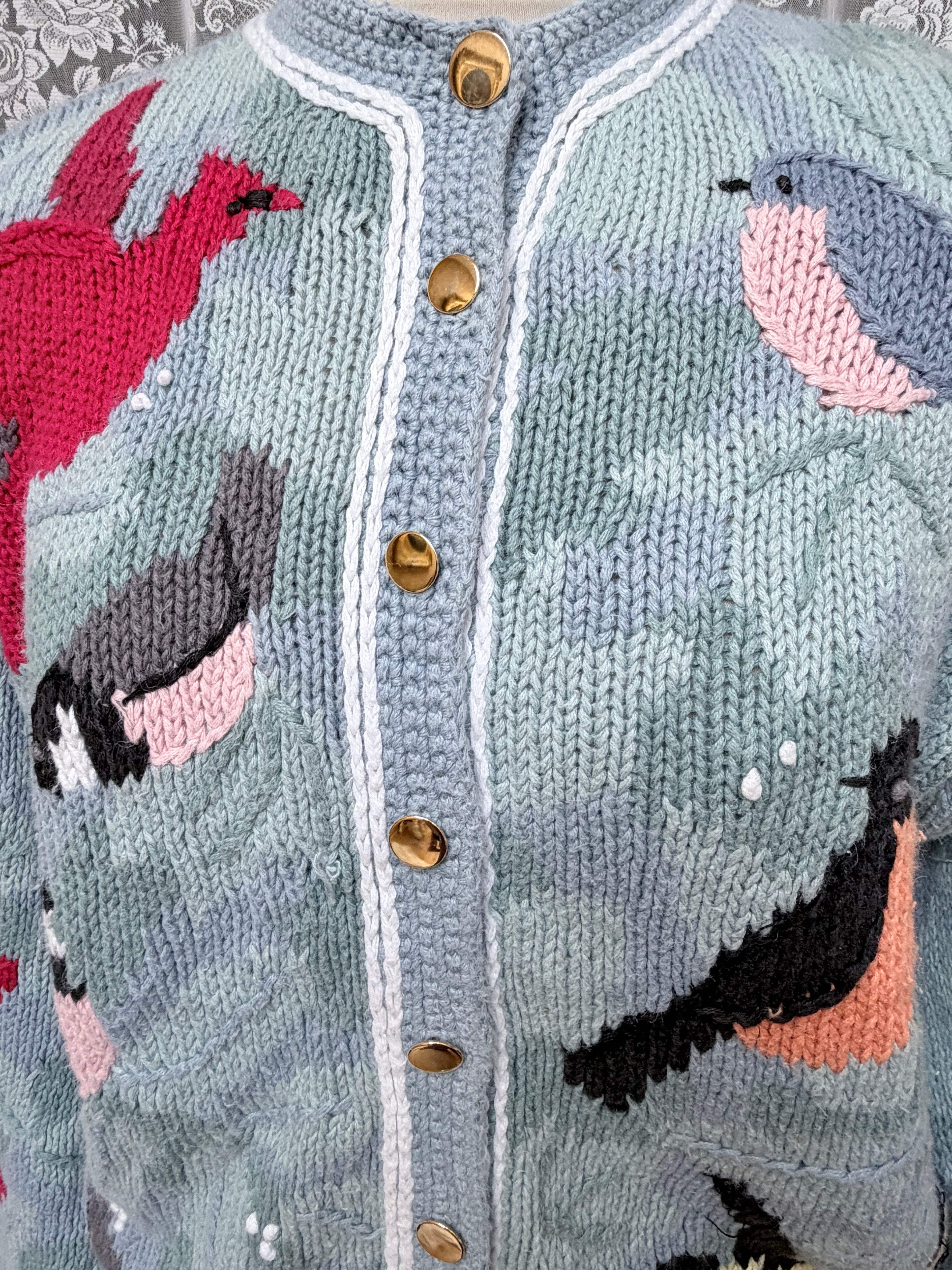 Vintage Orvis Songbird Cotton Cardigan