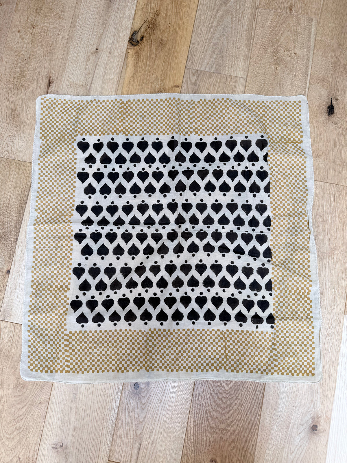 Indian Block Print Boho Cotton Headscarves | Full Set of 5