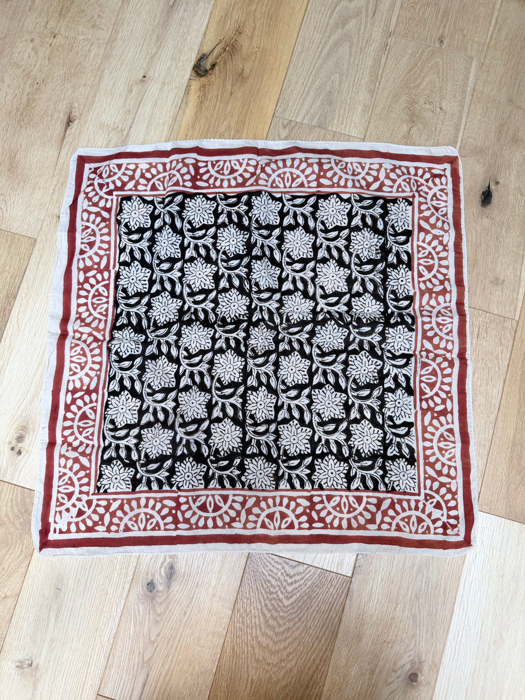 Indian Block Print Boho Cotton Headscarf | The Henna