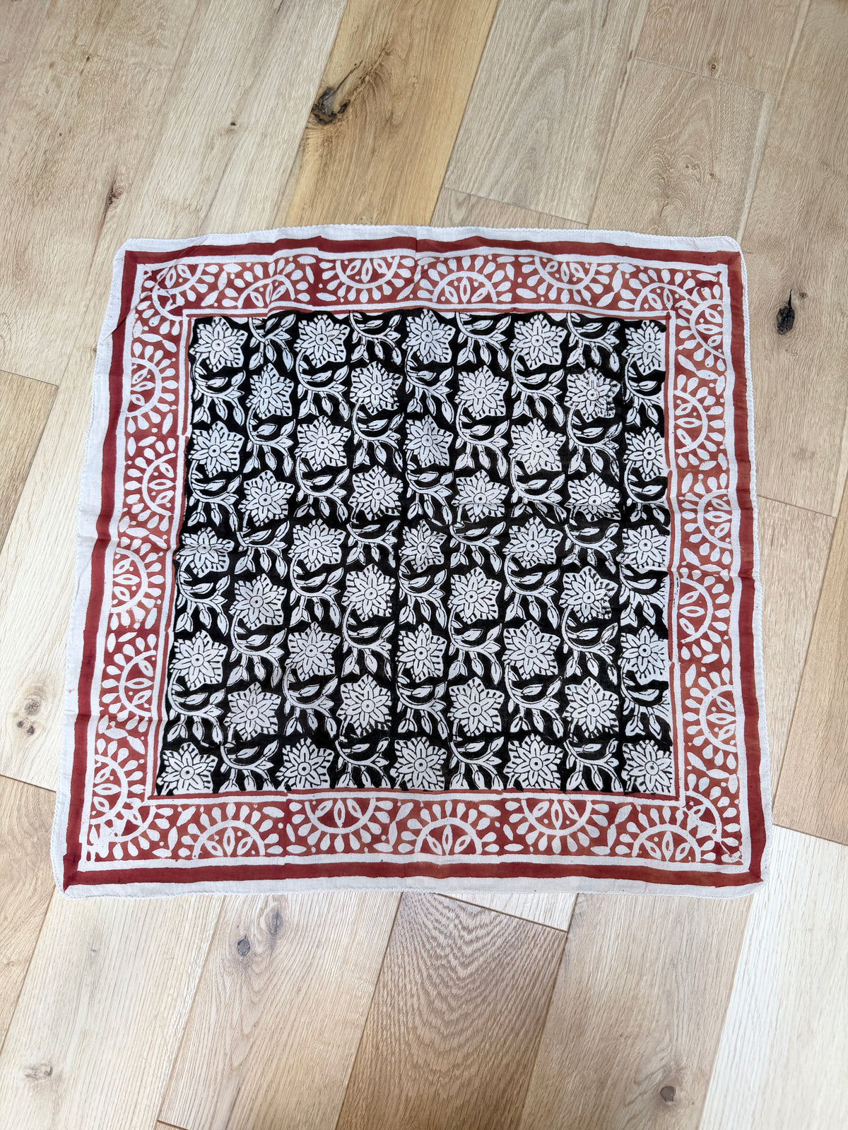 Indian Block Print Boho Cotton Headscarf | The Henna