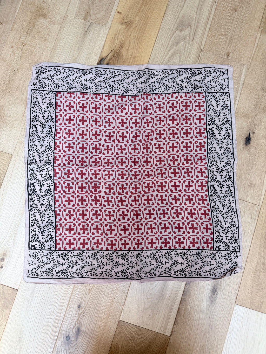 Indian Block Print Boho Cotton Headscarf | The Cross