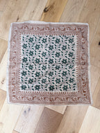 Indian Block Print Boho Cotton Headscarf | The Flower