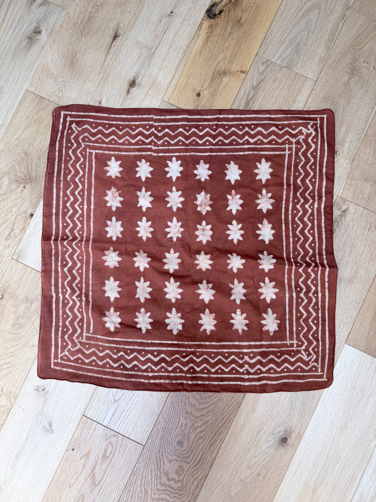 Indian Block Print Boho Cotton Headscarf | The Star