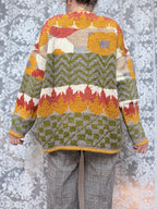 Vintage 1990s Amano Handmade Autumnal Cosy Cardigan