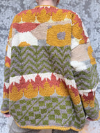 Vintage 1990s Amano Handmade Autumnal Cosy Cardigan