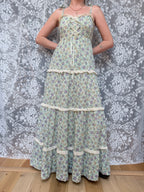 Vintage 1970s Marion Donaldson Liberty Fabric Floral Sundress