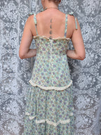 Vintage 1970s Marion Donaldson Liberty Fabric Floral Sundress