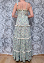 Vintage 1970s Marion Donaldson Liberty Fabric Floral Sundress