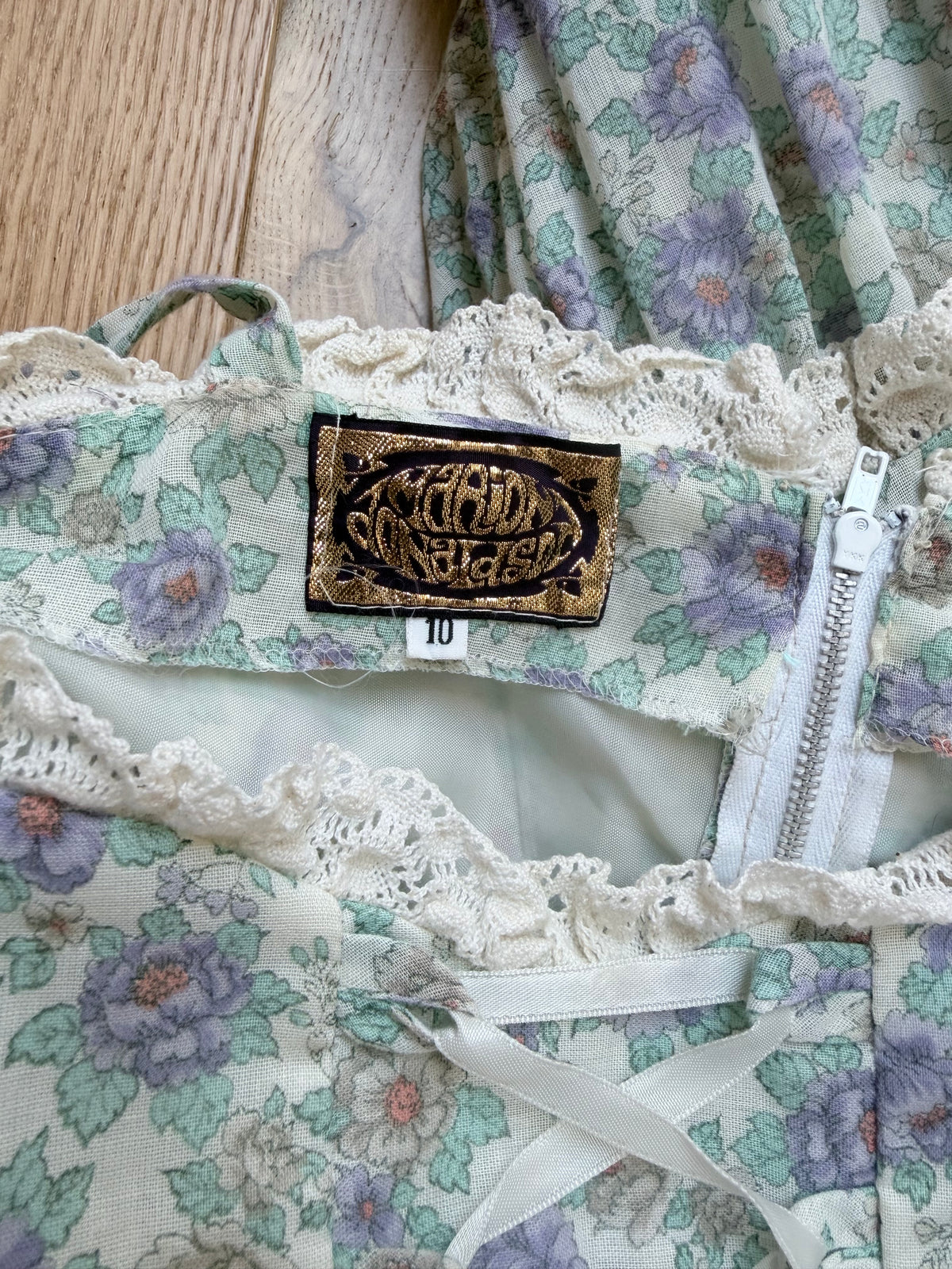Vintage 1970s Marion Donaldson Liberty Fabric Floral Sundress