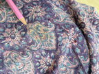 Vintage 1970s Phool Purple Indian Block Print Bohemian Maxi Dress