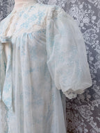 Beautiful Vintage 1950s/1960s Floral Baby Doll Gown
