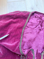 Antique Red Velvet Jacket with Gold Embroidery | Ottoman/Balkan Folk Style