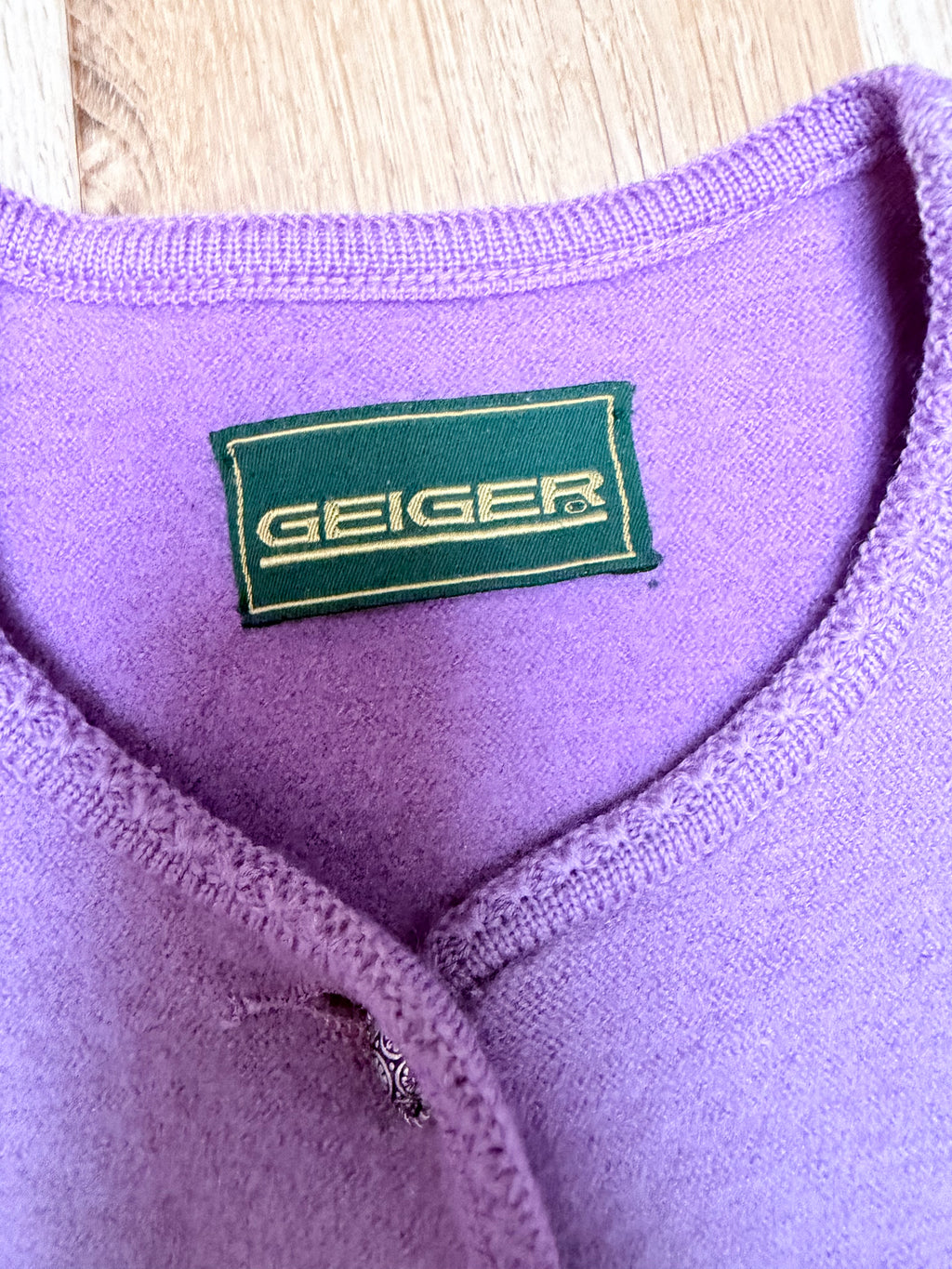 Vintage Geiger 100% Wool Puff Shoulders Jumper