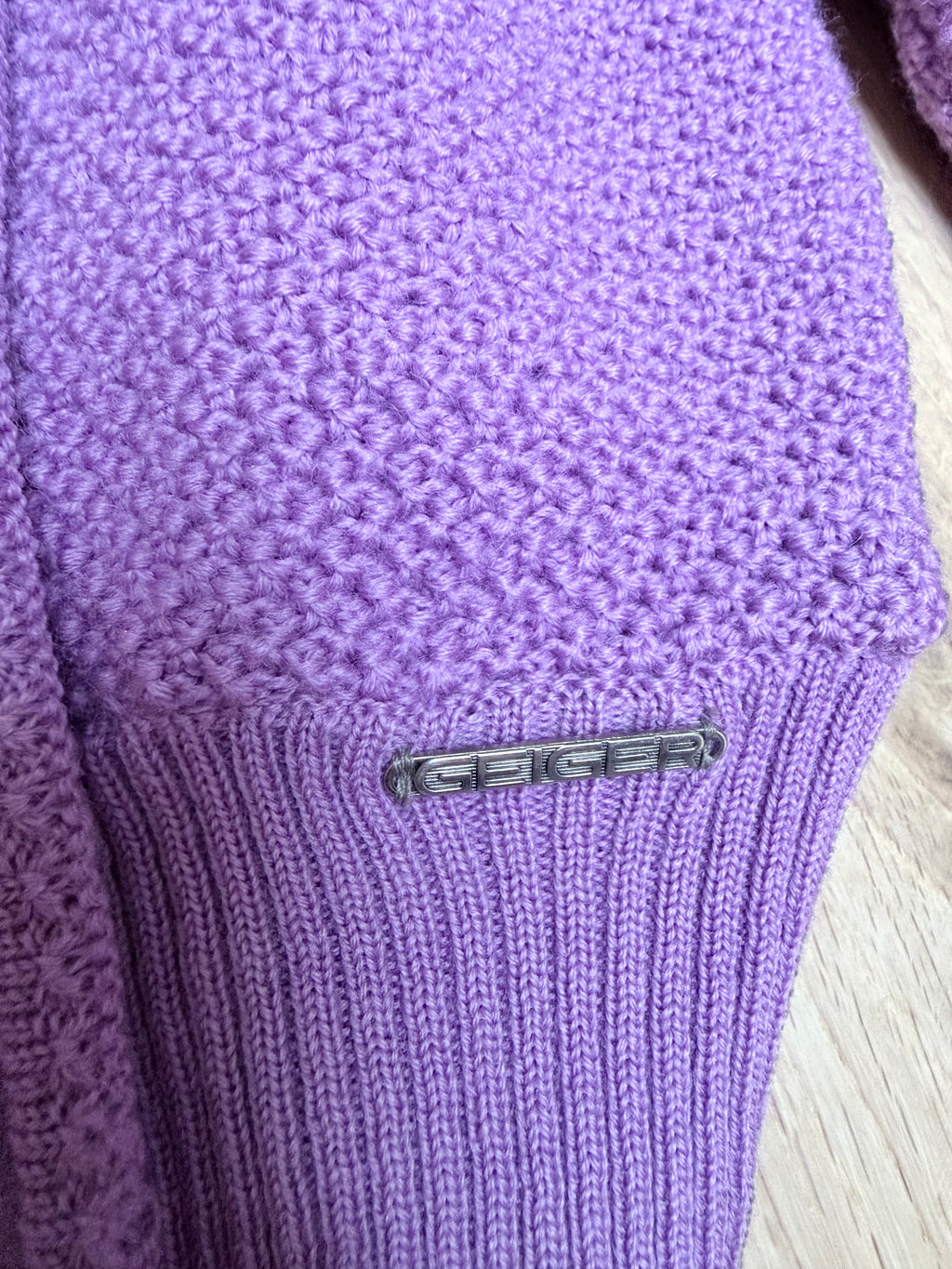 Vintage Geiger 100% Wool Puff Shoulders Jumper