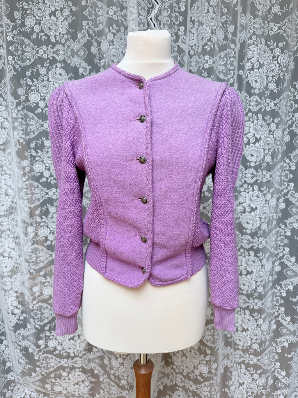 Vintage Geiger 100% Wool Puff Shoulders Jumper