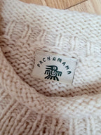 Vintage 1990s Pachamama Hand-Knitted Oversized Heart Jumper