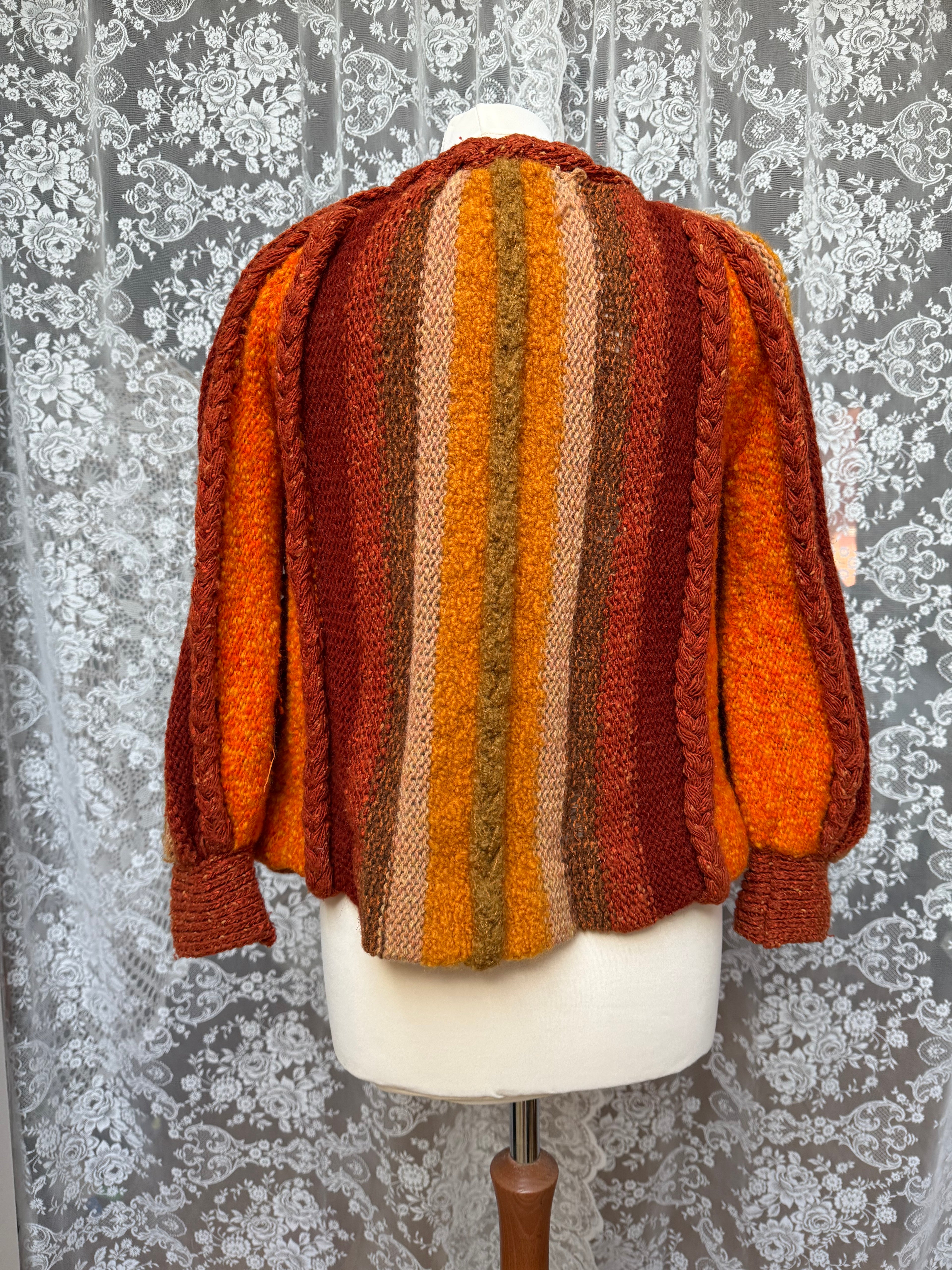 Beautiful 1970s Hand-Knitted Cardigan