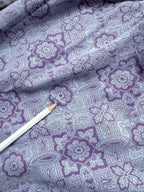 Vintage 1970s Laura Ashley Purple Floral Prairie Maxi Dress