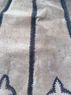 Vintage 1970s Handmade Suede & Crochet Americana Two Piece