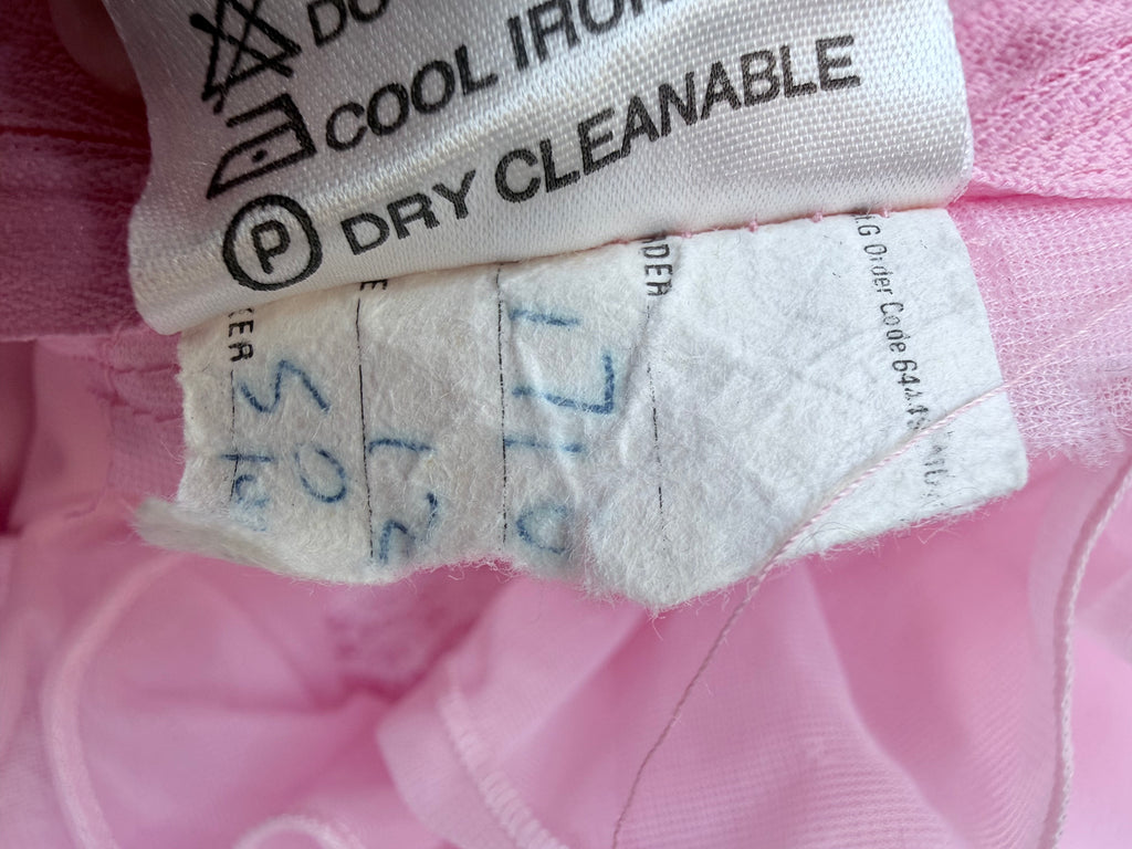 Vintage 1970s Prairie Baby Doll Dress in Pink