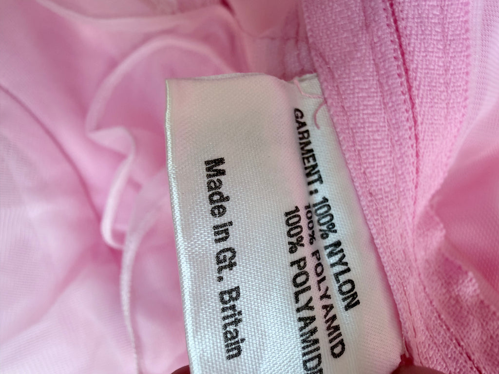 Vintage 1970s Prairie Baby Doll Dress in Pink