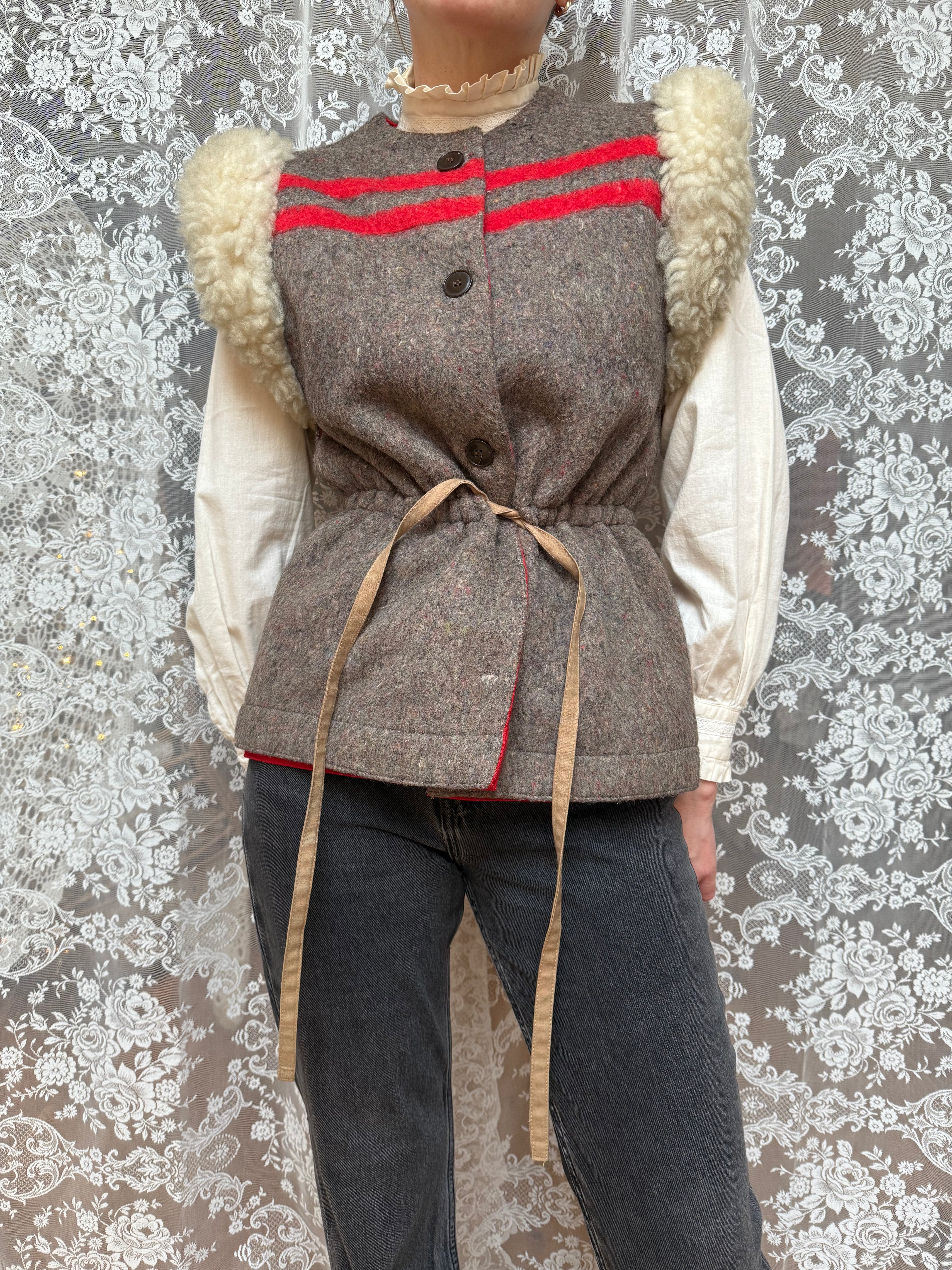Rare Vintage 1970s Jean-Charles de Castelbajae Designer Gilet Vest