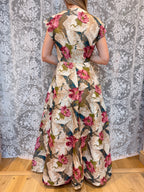 Antique Vintage Late 1930s/Early 1940s Antique Floral Dress