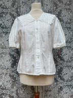 The Dandy: Laura Ashley 1970s Vintage Peter Pan Collar Blouse