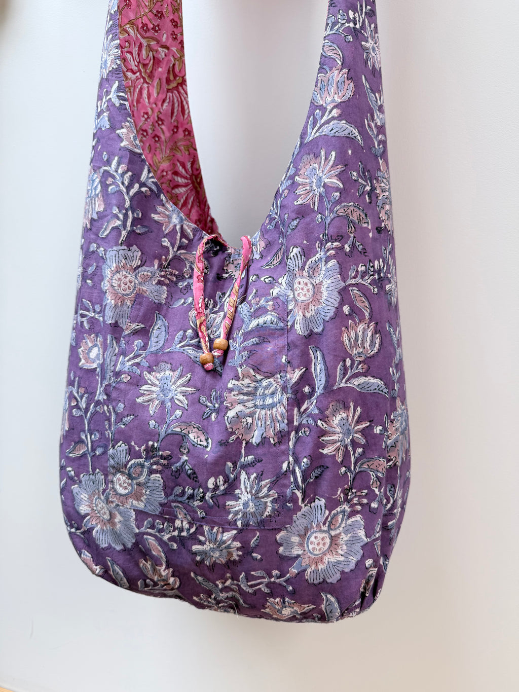 Reversible Harmony Indian Block Print Bag: 'The Florence'