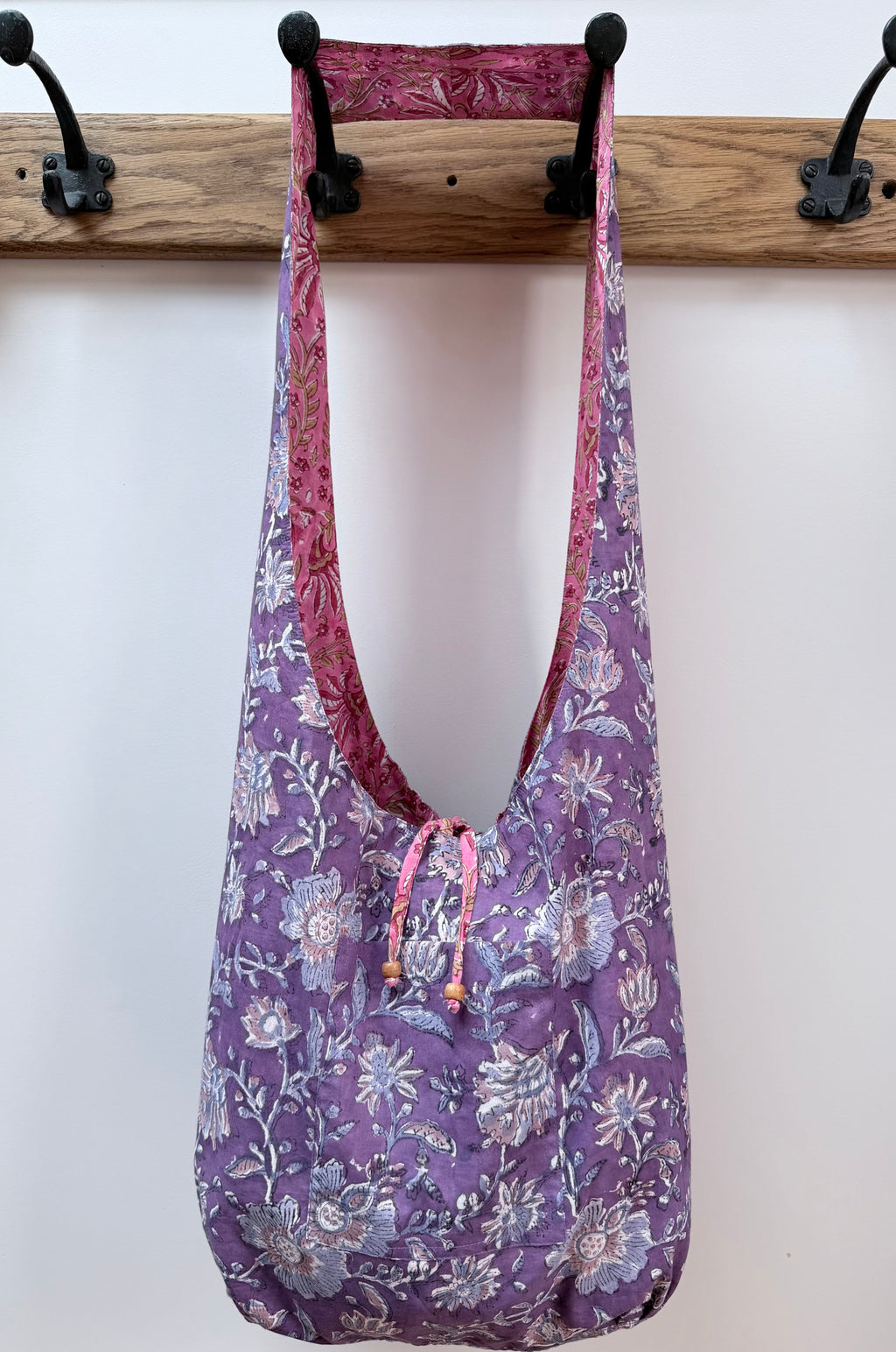 Reversible Harmony Indian Block Print Bag: 'The Florence'