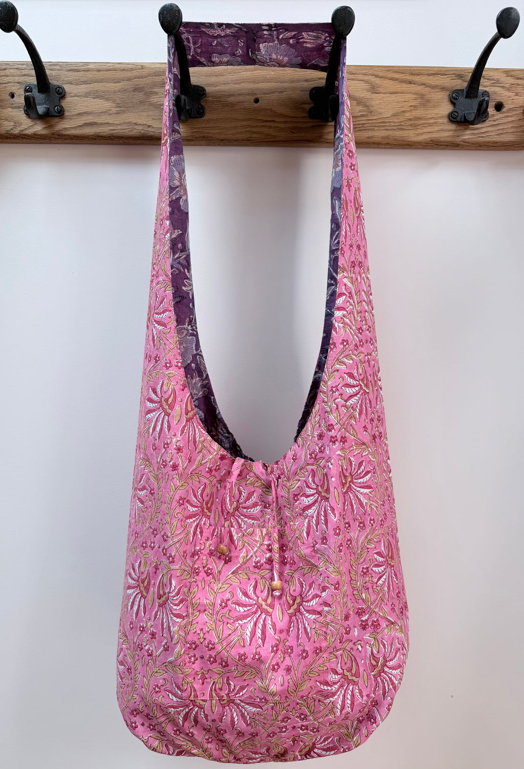 Reversible Harmony Indian Block Print Bag: 'The Florence'