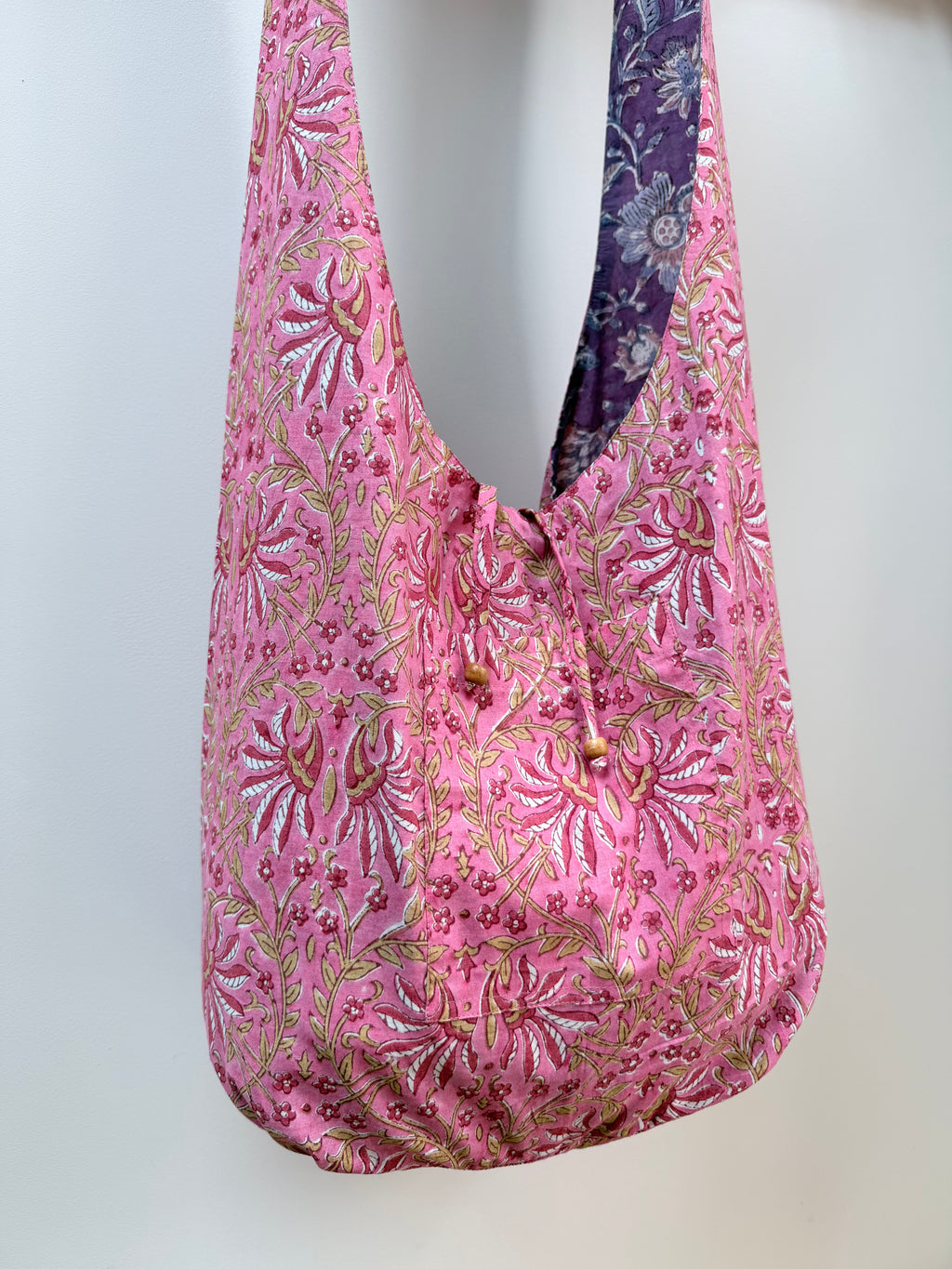 Reversible Harmony Indian Block Print Bag: 'The Florence'