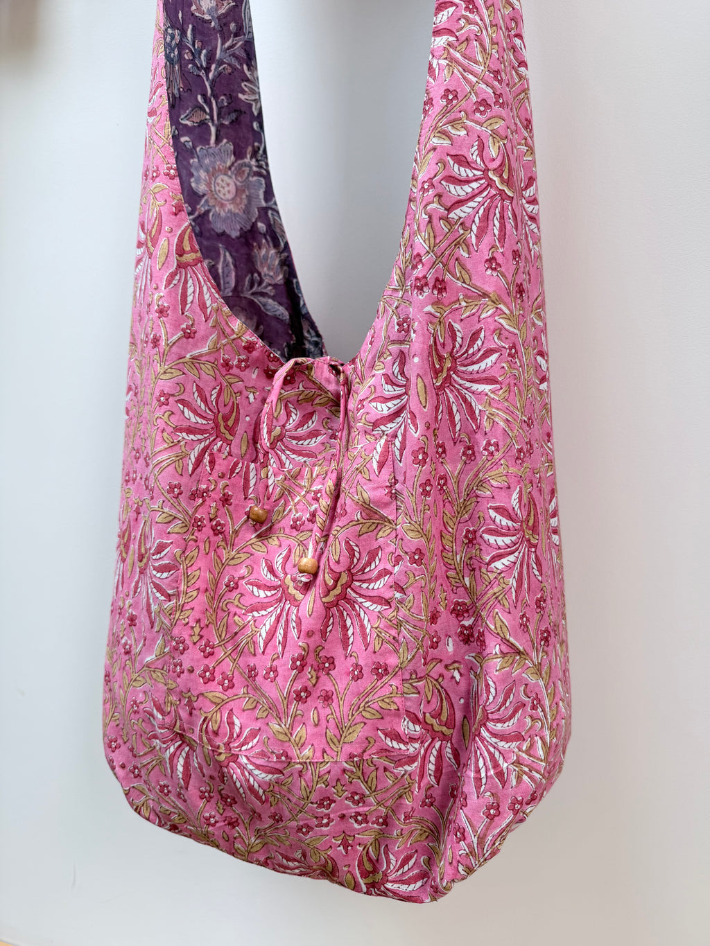 Reversible Harmony Indian Block Print Bag: 'The Florence'
