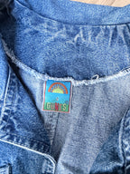 Denim Dreams: Vintage 1990s Y2K Gunes Denim-Top Dress
